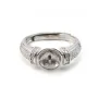 Argent 925 Support Bague réglable pour perles semi-percés & Zircon x 1pc