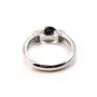 Argent 925 Support Bague réglable pour perles semi-percés & Zircon x 1pc