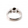 Sterling Silver 925 adjustable ring mount pearl with zircon x 1pc