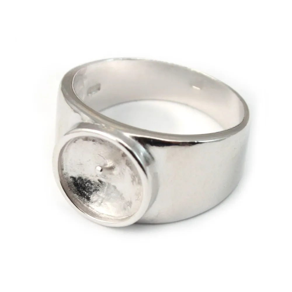 Argent 925 bague très grosse x 1pc