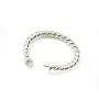 Bague réglable flexible double torsadé pour semi percées en argent 925 x 1pc