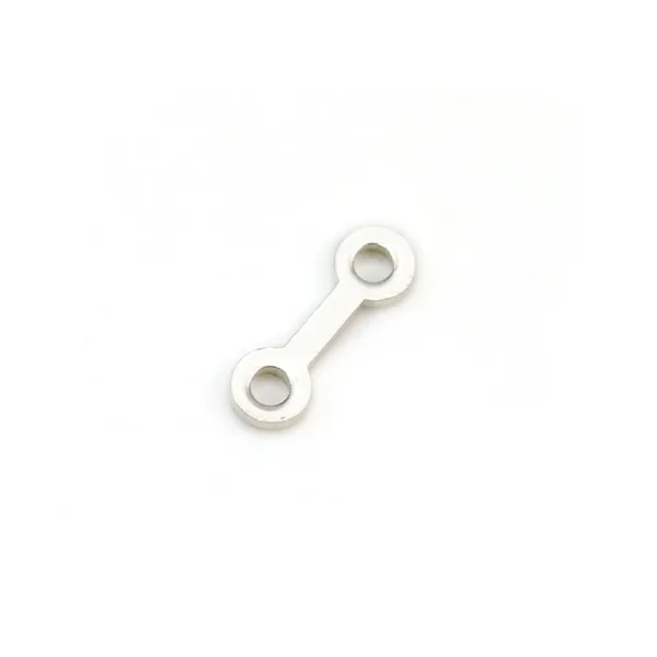 Argent 925 Barrette 4 Rangs  x 6pcs