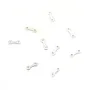 Argent 925 Barrette 4 Rangs  x 6pcs
