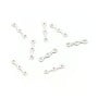 Sterling Silver 925 barrette 5 strands x 1pc