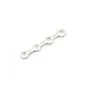 Sterling Silver 925 barrette 5 strands x 1pc
