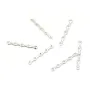 Sterling Silver 925 barrette 5 strands x 1pc