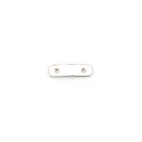 Argent 925 Barrette 2 Rangs x 2pcs 