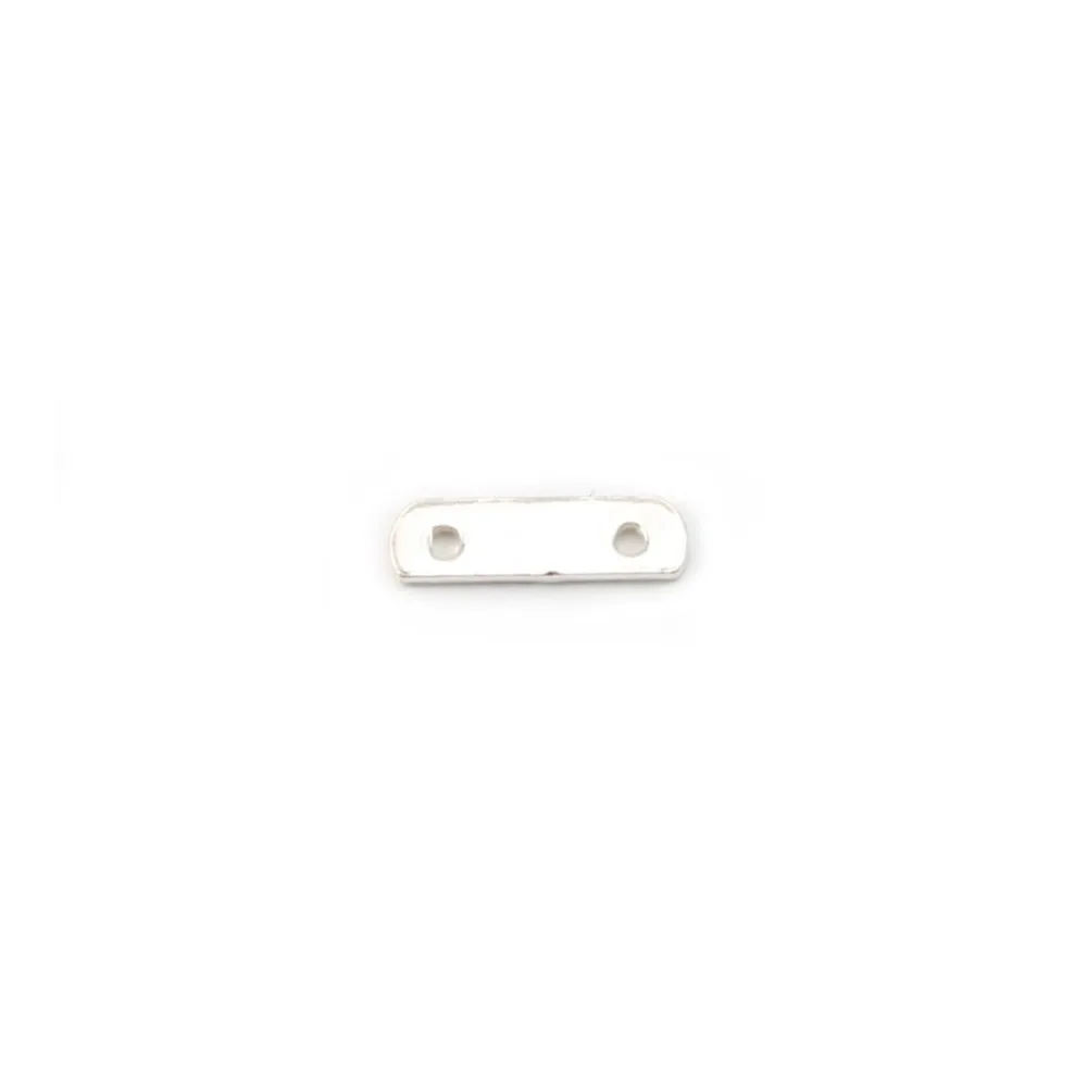 Argent 925 Barrette 2 Rangs x 2pcs 