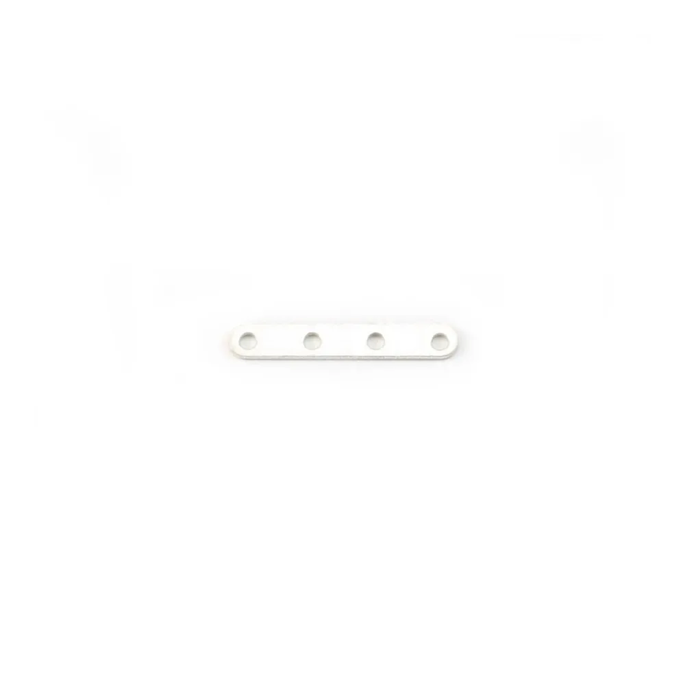 Argent 925 Barrette 4 Rangs  x 1pc 