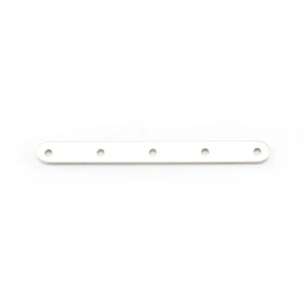 Argent 925 Barrette 5 Rangs  x 1pc 