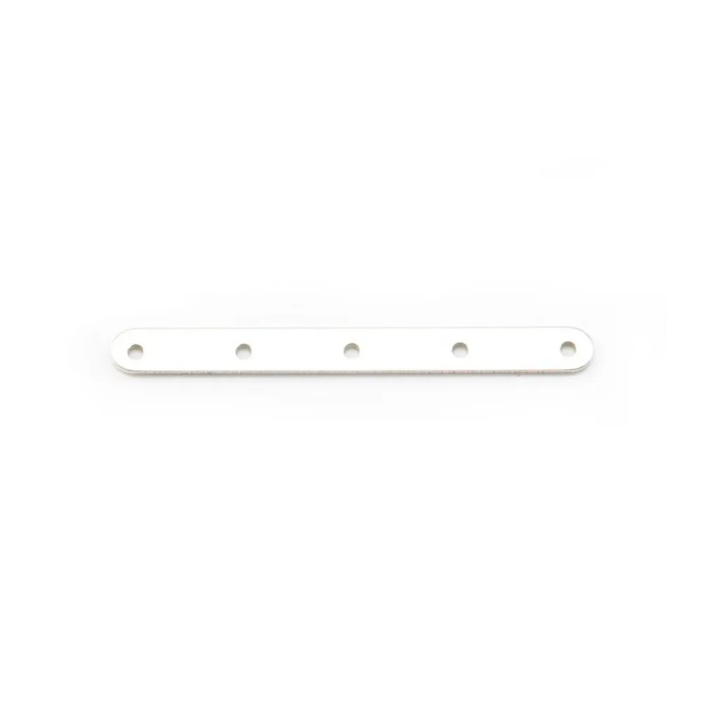 Argent 925 Barrette 5 Rangs  x 1pc 