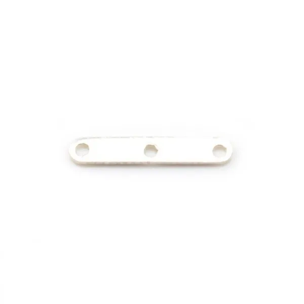 Argent 925 Barrette 3 Rangs x 2pcs 