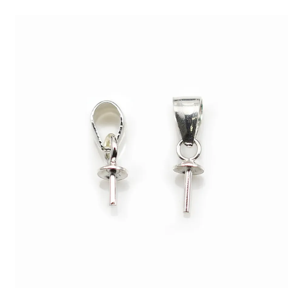 Argent  925 Rhodié Bélière13MM x 1pcs  
