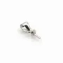 Argent  925 Rhodié Bélière13MM x 1pcs  