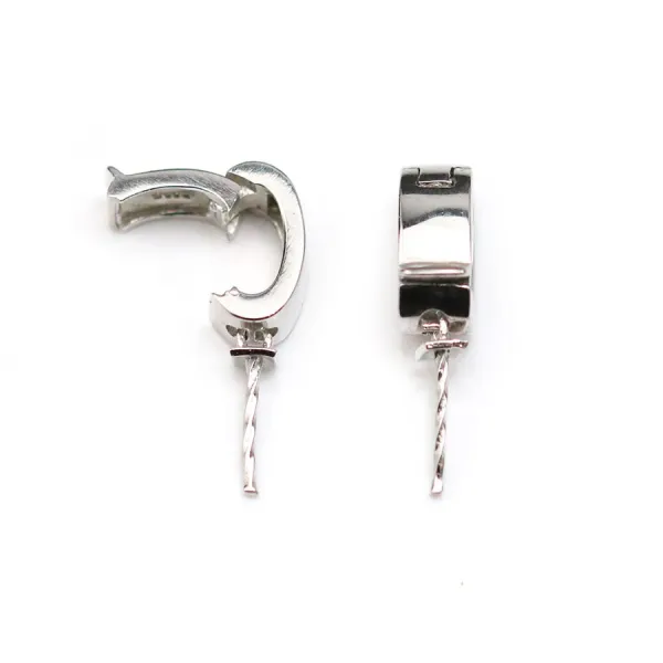 Bélière coupelle pour perle semi-percée 7x11mm x 1pc