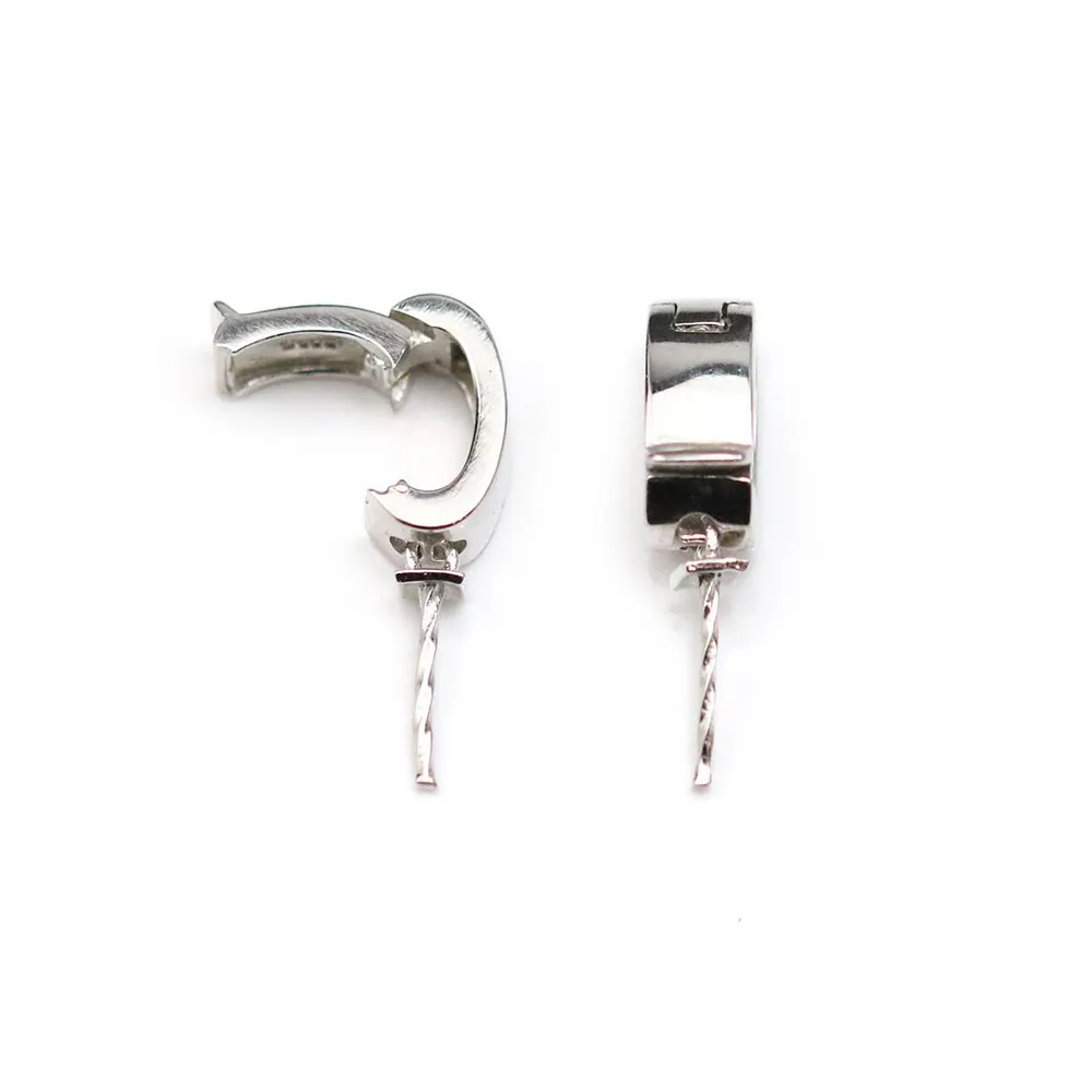 Bélière coupelle pour perle semi-percée 7x11mm x 1pc