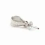 Bélière coupelle, Argent 925, 4mm pour perles semi-percées x 4pcs