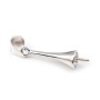 Sterling Silver 925 Pendant  for pearls 5x15mm  x 1pc