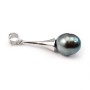 Sterling Silver 925 Pendant  for pearls 5x15mm  x 1pc