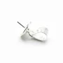 Argent  925  Bélière coupelle 8mm pour perles semi-percés x 1PC