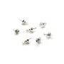 Bélière pour perles semi-percées en argent 925 9.5mm x 2pcs