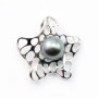 Silver  925 Rhodium pendantif  26.50mm x 1pc  