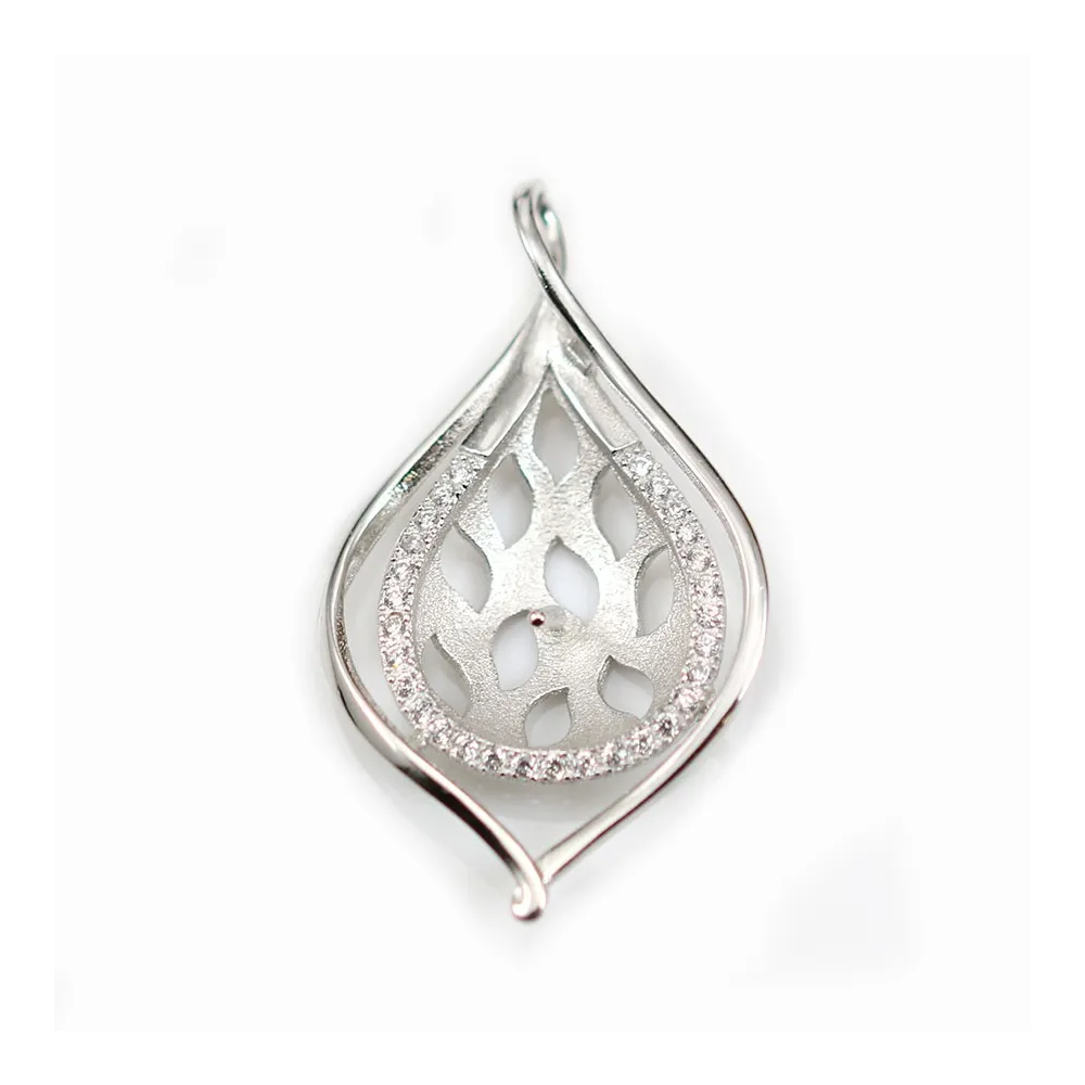 Silver  925 Rhodium pendantif  25mm x 1pc  