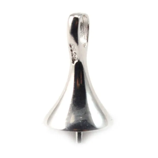 Argent 925 Rhodié Bélière  pour perles 16x8mm x 1 st