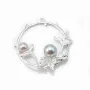 Pendant for the half drilled beads ,sterlings silver 925 ,36mm x 1pc