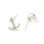 Clou d'oreille feuille 8x13mm x 2pcs