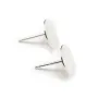 925 silver earring studs, for round cabochon measuring 10mm x 2pcs