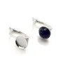Dormeuse support à coller en argent 925 8mm x 2pcs
