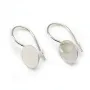 Dormeuse support à coller  , Argent 925 ,9.6mm x  2pcs 