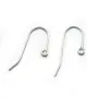 Crochets d'oreilles, argent 925  9x22mm x 4pcs