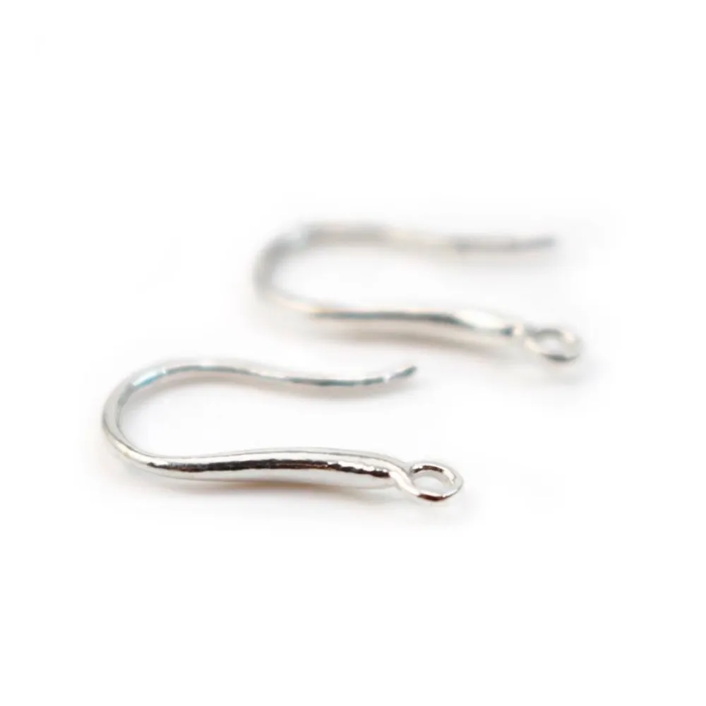 Crochets D'oreilles dos épais, Argent  925 x 2pcs