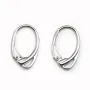 Dormeuses fantaisie , argent 925, 11x17mm x 2pcs