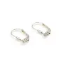 Dormeuse boucle d'oreille  Argent  925, 15x9 mm x 2pcs