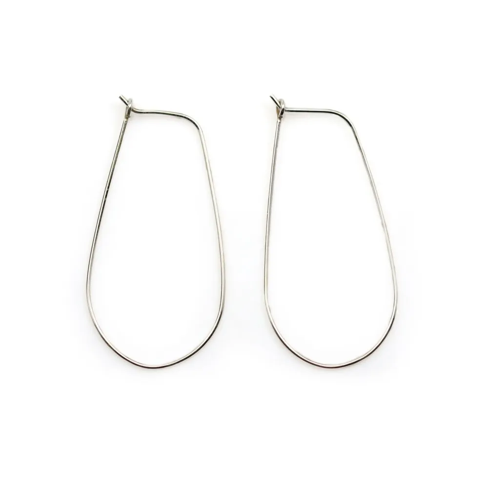 Dormeuse 20x40mm argent 925 x 2pcs