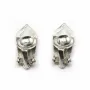 Argent 925 CliP pour perle 8-12mm x 2pcs