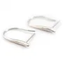 Crochets d'oreilles dos épais, Argent 925 rhodié x 2pcs 