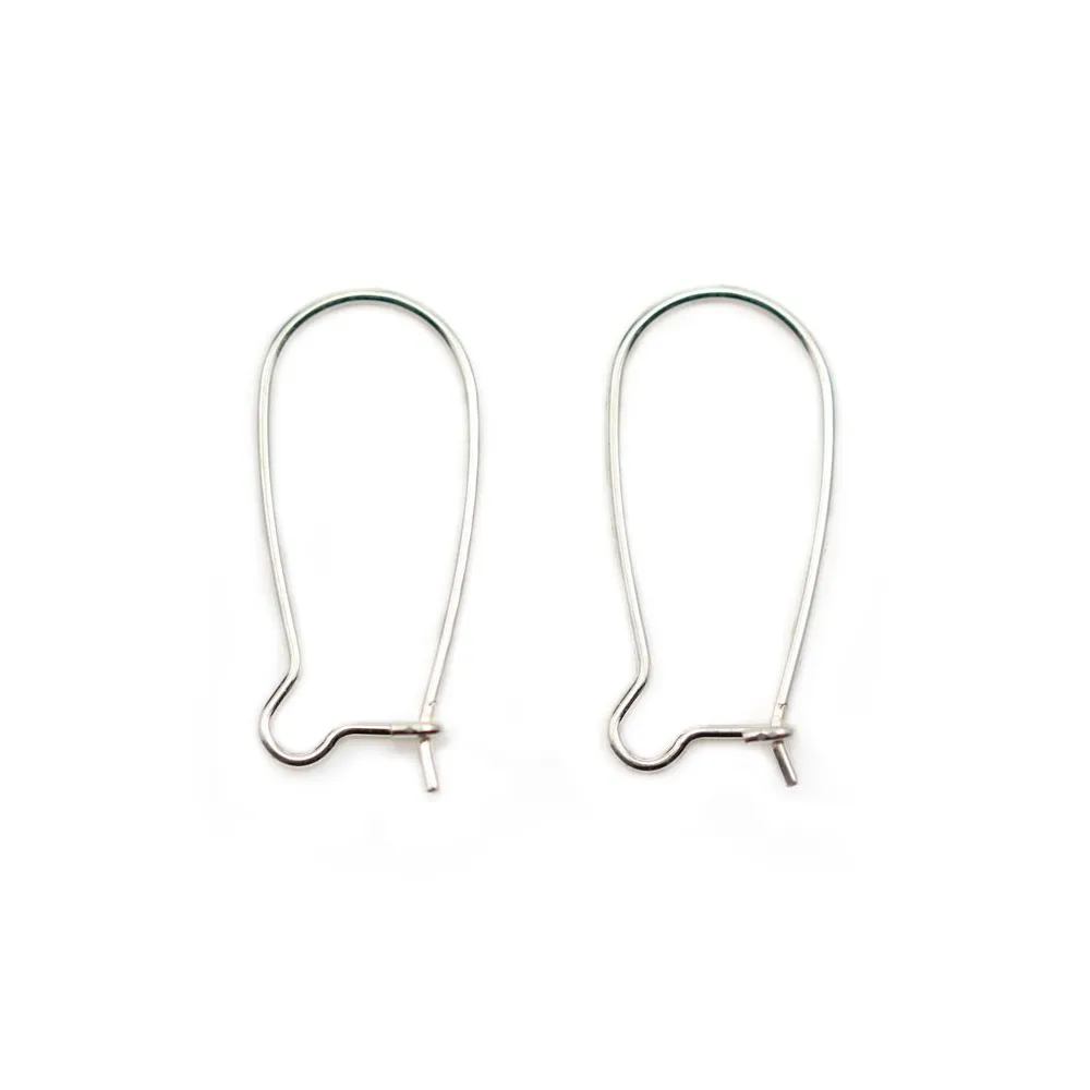 Clous d'oreilles avec zirconium, Argent 925 Rhodié ,4mm x 2pcs 