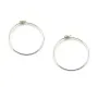 Créoles en argent 925 21mm x 4pcs