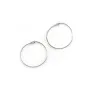 Créole ronde à décorer, en argent 925, de taille 26mm x 2pcs