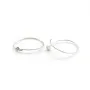 Créole ronde à décorer, en argent 925, de taille 26mm x 2pcs