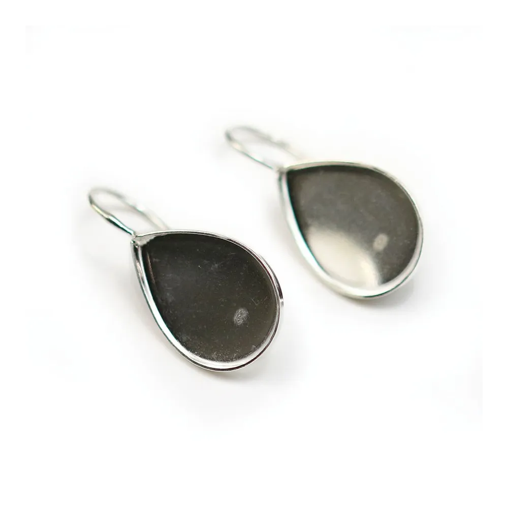 Boucles D'oreilles Opales Cabochons - Argent 925, 1,8 Ct - Occasion Très Bon état