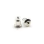 Poussoirs pour clous d'oreilles, Argent 925, 5x6.5mm x 2 st