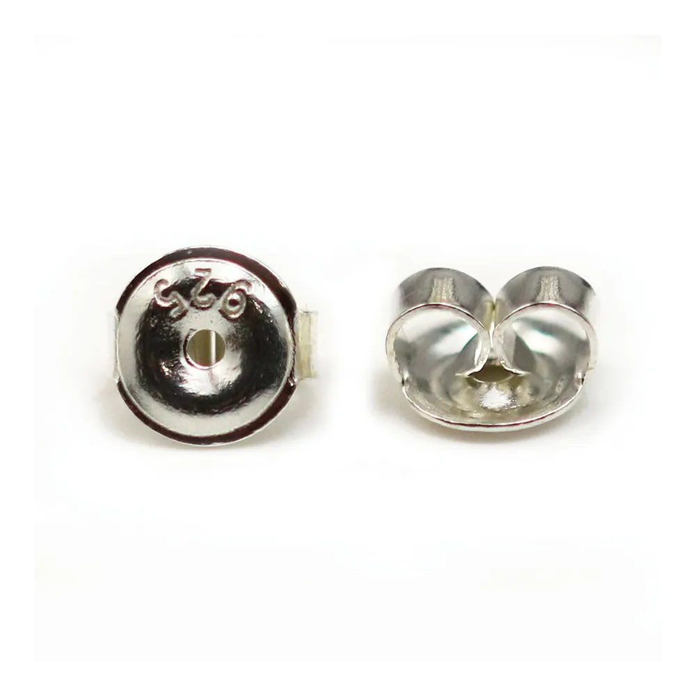 Argent  925 poussette 6.5mm x 4 st