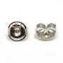 Argent  925 poussette 6.5mm x 4 pcs