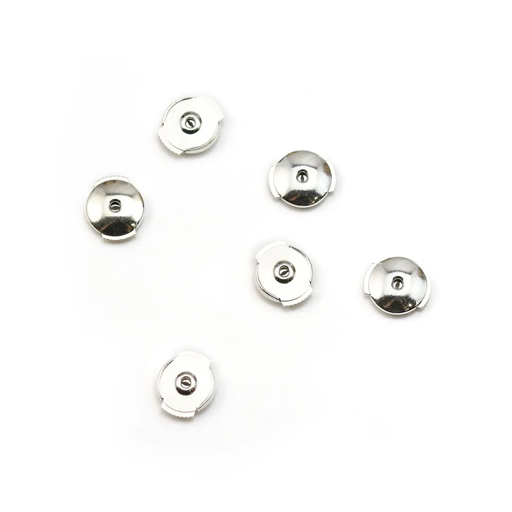 Pushers in 925 silver, with Alpa system, measuring 8mm x 2pcs