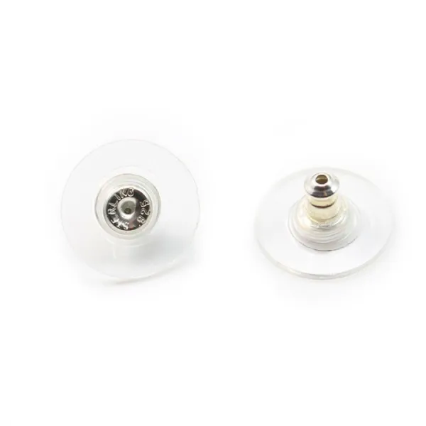 Argent 925  poussette 11.5x1.0mm x 4 pcs